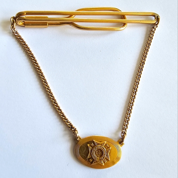 Vintage Accessories Vintage Vfw Tie Clip Bar Gold Filled Swank Mens